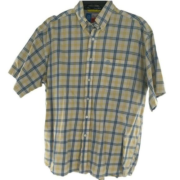 Wrangler George Strait Plaid Shirt Mens XL Short Sleeve Western Cowboy Button Up - Picture 1 of 8